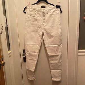 Banana Republic High Rise Skinny white  Jeans